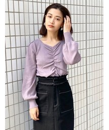 EMODA | ギャザーパフニット(ニット/セーター)