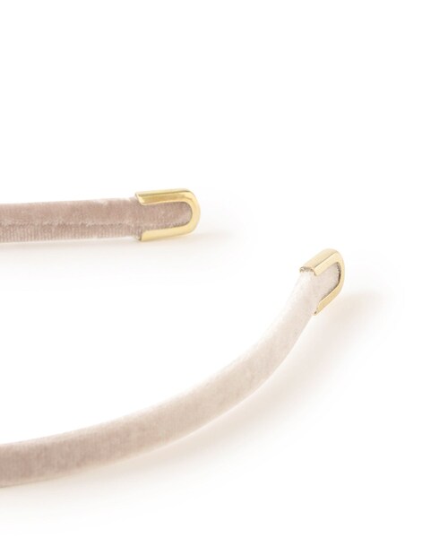 ROPE' PICNIC（ロペピクニック）の「ベルベットスリムカチューシャ（カチューシャ・レディース・ブラック/ベージュ系・F）」の11枚目の写真