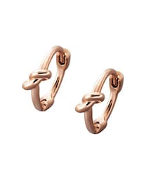 nissen | 【Creamdot.】極小7mm！ノットデザインの上品ミニフープピアス(ピアス（両耳用）)