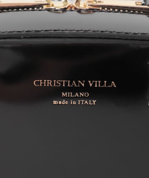 URBAN RESEARCH（アーバンリサーチ）の「CHRISTIAN VILLA　エナメルカーフレザーショルダーバッグ（ショルダーバッグ・レディース・BLACK・0）」の10枚目の写真