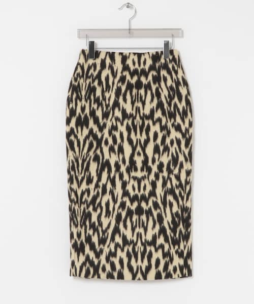 URBAN RESEARCH(アーバンリサーチ)の「RECTO LEOPARD MIDI SKIRT(スカート・レディース・D BROWN・S)」の1枚目の写真