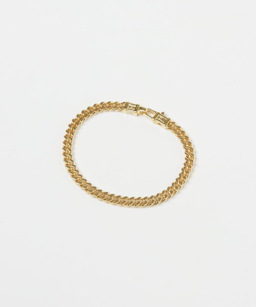 URBAN RESEARCH(アーバンリサーチ)の「TOM WOOD Curb Bracelet L Gold(ブレスレット・メンズ・Gold・7/7.5)」の1枚目の写真