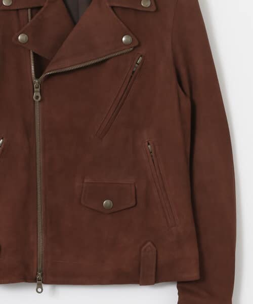 URBAN RESEARCH（アーバンリサーチ）の「SUPP.　別注 SUEDE RIDERS JACKET（ライダースジャケット・レディース・BROWN・S/M）」の11枚目の写真