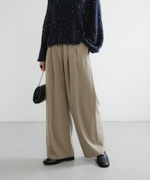 URBAN RESEARCH | 『3サイズ展開』『イージーケア』 ウール混タックギャザーストレートパンツ(その他パンツ)