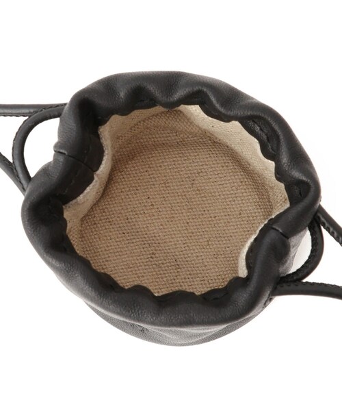 ADAM ET ROPE'(アダムエロペ)の「【PFT】Drawstrig Mini Pochette(ショルダーバッグ・レディース・ブラック/ブラウン・F)」の15枚目の写真