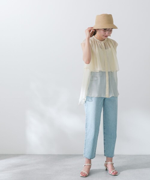 URBAN RESEARCH ROSSO（アーバンリサーチロッソ）の「グロッシーレイヤードブラウス（シャツ/ブラウス・レディース・CREAM/SAX/BRONZE・FREE）」の12枚目の写真