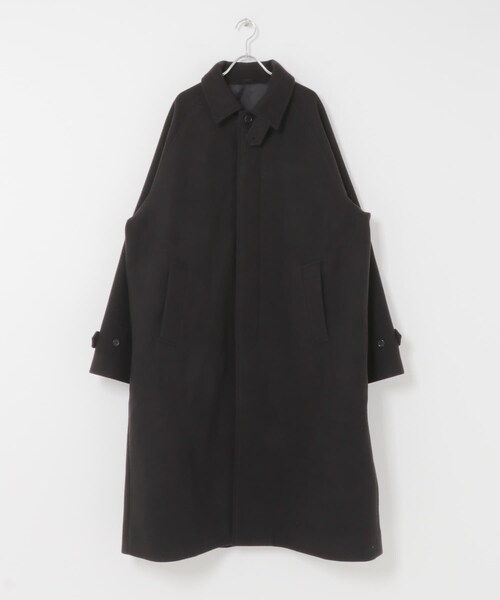 SENSE OF PLACE by URBAN RESEARCH（センスオブプレイスバイアーバンリサーチ）の「『ユニセックス』バルマカーンルーズコート（テーラードジャケット・メンズ・BLACK/D.BROWN/BEIGE/BRN×CHA・M/L）」の13枚目の写真