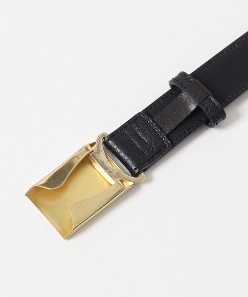 URBAN RESEARCH（アーバンリサーチ）の「Scye　BOX BUCKLE BELT（ベルト・メンズ・ライトグレー/クロ・M）」の7枚目の写真