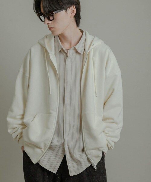 SENSE OF PLACE by URBAN RESEARCH（センスオブプレイスバイアーバンリサーチ）の「『ユニセックス』Wジップパーカー（パーカー・メンズ・IVORY/BLACK/GRAY/RED・M/L）」の8枚目の写真