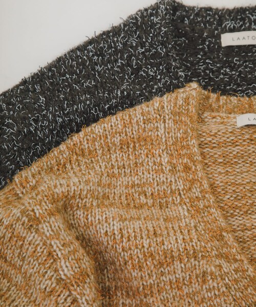 LAATO（ラート）の「mix loose cardigan（カーディガン/ボレロ・レディース・チョコレートミックス/カプチーノミックス・FREE）」の18枚目の写真