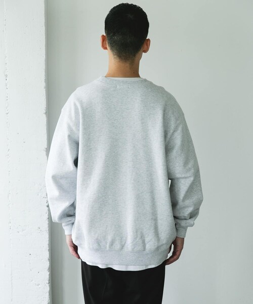 URBAN RESEARCH DOORS（アーバンリサーチドアーズ）の「裏起毛クルーネックスウェット（スウェット・メンズ・ASH GRAY/OLIVE/NAVY/TOP CCL・M/L）」の7枚目の写真