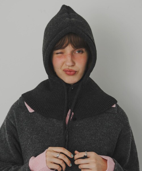 SMELLY（スメリー）の「リブニットバラクラバ（ニットキャップ/ビーニー・レディース・IVO/CGR・-）」の16枚目の写真