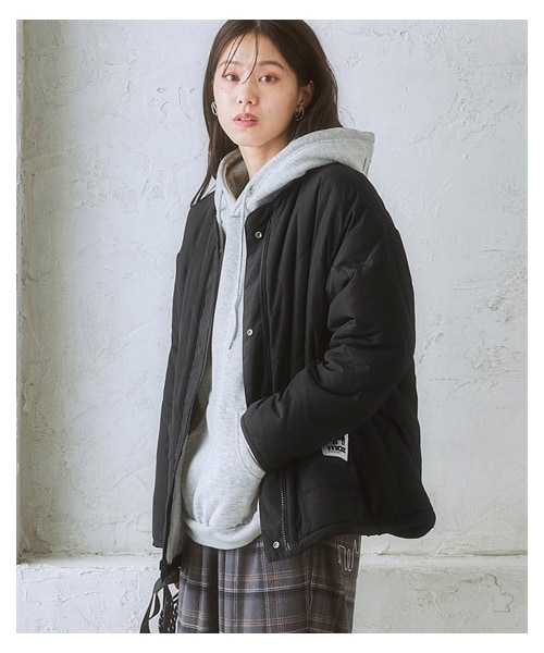 nissen（ニッセン）の「moz（モズ）リバーシブルブルゾン（中綿