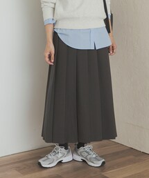 URBAN RESEARCH DOORS | 『UR TECH SMOOTHLUXE』片ヒダプリーツスカート(スカート)