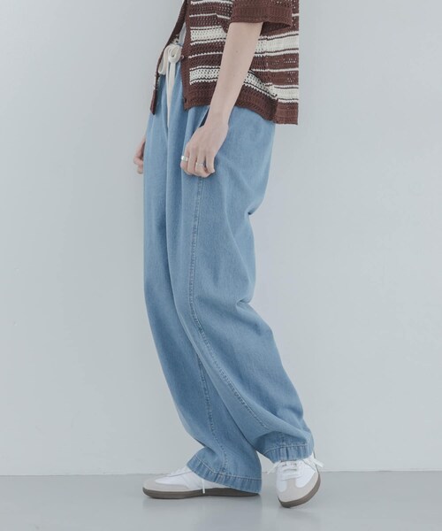 URBAN RESEARCH Sonny Label（アーバンリサーチサニーレーベル）の「イージーカーブデニムパンツ（デニムパンツ・レディース・インディゴ/L.インディゴ・36/38）」の10枚目の写真