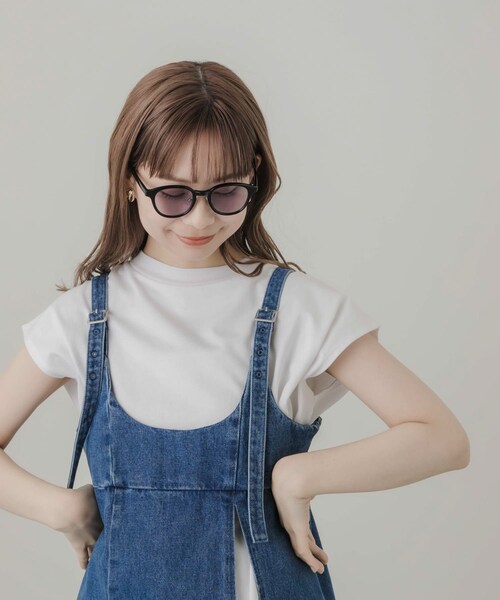 SMELLY（スメリー）の「ボスリントンサングラス（メガネ・レディース・M.BLK/BLK/Y.CLR/CLR・-）」の19枚目の写真