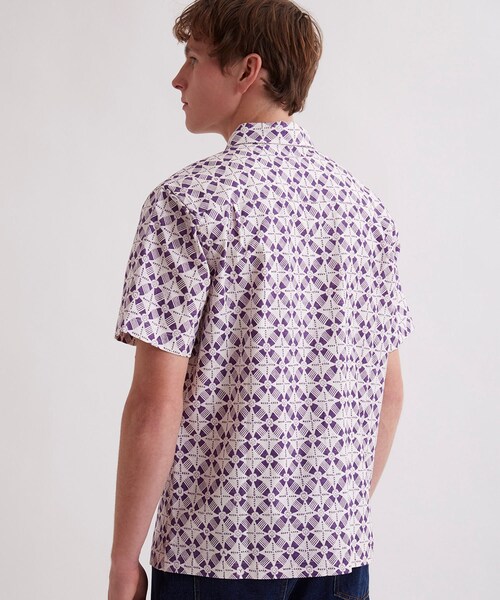 Saturdays NYC(サタデーズ ニューヨークシティ )の「Bruce Block Print Ss Shirt(シャツ/ブラウス・メンズ・ブラック/ホワイト/オリーブ/ネイビー/サックス・L/M/S/XL/XS)」の17枚目の写真