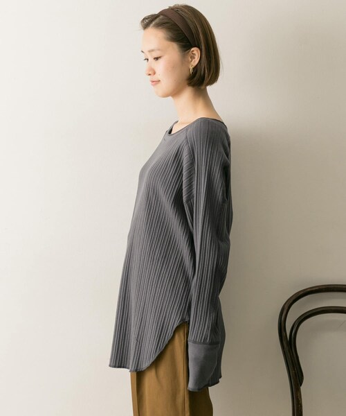 URBAN RESEARCH（アーバンリサーチ）の「パターンメッシュチュニック（チュニック・レディース・PINK/IVORY/BROWN/INKBLACK・FREE）」の14枚目の写真