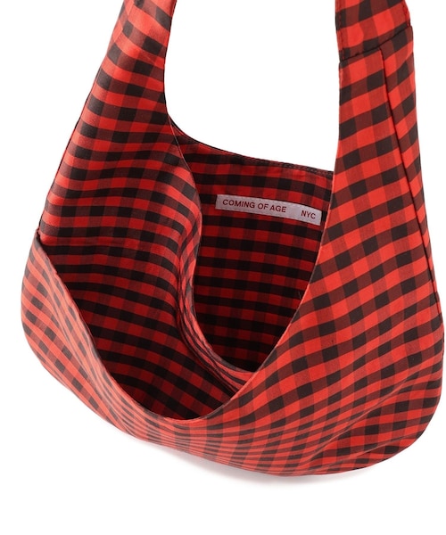 ADAM ET ROPE'(アダムエロペ)の「【COMING OF AGE(カミング オブ エイジ)】HOBO MINI BAG(ショルダーバッグ・レディース・ブラック/キミドリ/ターコイズ/レッド・F)」の21枚目の写真