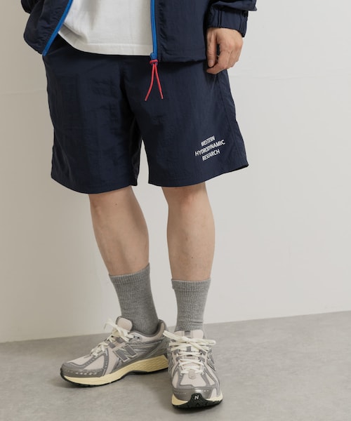 THE GOODLAND MARKET（ザグッドランドマーケット）の「Western Hydrodynamic　nylon shorts（その他パンツ・メンズ・BLACK/NAVY・M/L）」の2枚目の写真