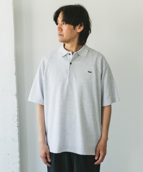 URBAN RESEARCH DOORS（アーバンリサーチドアーズ）の「『XLサイズ/WEB限定』『別注』PENNEYS×DOORS　THE FOX 鹿の子 ポロシャツ（ポロシャツ・メンズ・ASH GRAY/PURPLE/STEEL BLUE/NAVY・M/L/XL）」の12枚目の写真