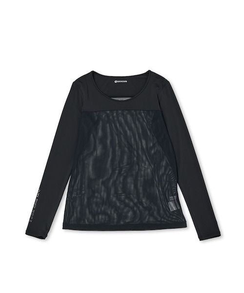 ROPE'(ロペ)の「クールコア×メッシュクルーネックプルオーバー/UV・吸水速乾・接触冷感(Tシャツ/カットソー・レディース・ブラック/ホワイト/ベージュ・L/M/S)」の20枚目の写真