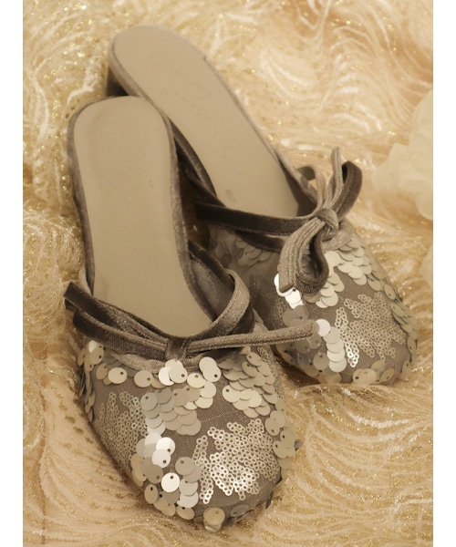 merry jenny（メリージェニー）の「スパンコールリボンshoes