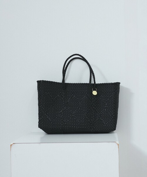 ADAM ET ROPE'（アダムエロペ）の「【Letra（レトラ）for SALON】PRAYA short XS/プラヤメル（かごバッグ・レディース・ブラック/ブラック系/オレンジ系・F）」の14枚目の写真