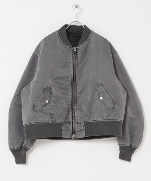 ITEMS URBANRESEARCH(アイテムズ アーバンリサーチ)の「ピグメントダイ オーバーサイズMA-1(MA-1・メンズ・KHAKI/GREIGE/GRAY・M/L)」の9枚目の写真
