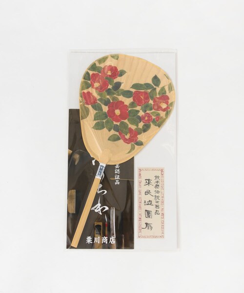 URBAN RESEARCH(アーバンリサーチ)の「栗川商店 はるかぜ染色工房うちわ(その他雑貨・メンズ・椿/マリーゴールド/貝殻/つばめ/アジアンタム・0)」の9枚目の写真