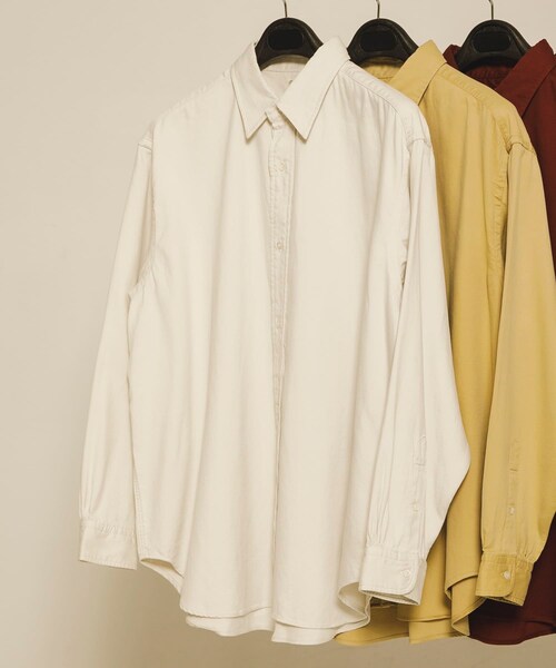 URBAN RESEARCH(アーバンリサーチ)の「A PRESSE Double Weave Twill Regular Collar Shirt(シャツ/ブラウス・メンズ・BLACK/ECRU/BURGUNDY/BEIGE・2/3/4)」の10枚目の写真