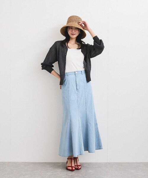 VIS（ビス）の「シンプル雑材ハット（ハット・レディース・ダークブラウン/ベージュ/ベージュ系・F）」の5枚目の写真