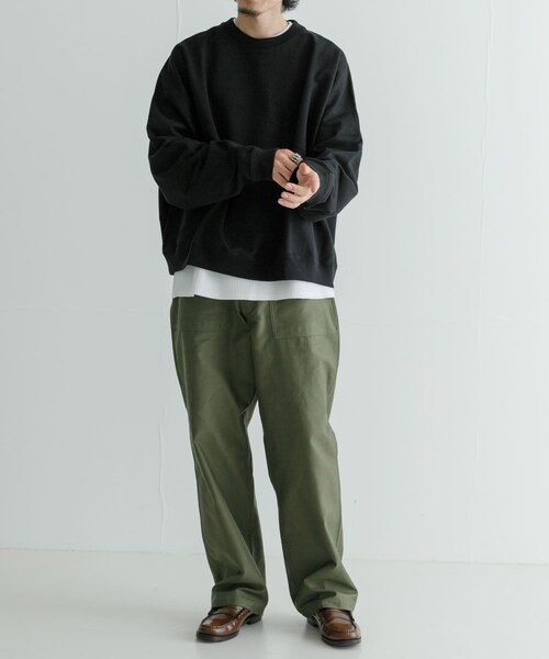 URBAN RESEARCH（アーバンリサーチ）の「『別注』CIOTA×URBAN RESEARCH　Baker Pants(Wide Tapered)（チノパンツ・メンズ・Dark Olive・4/5/6）」の3枚目の写真