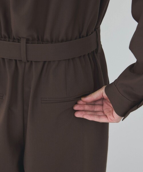 VIS（ビス）の「ポケットディテールジャンプスーツ（つなぎ/オールインワン・レディース・ブラック/ダークブラウン・F）」の21枚目の写真