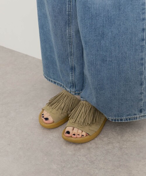 THE GOODLAND MARKET（ザグッドランドマーケット）の「malibu sandals　THUNDERBIRD THATCH SLIDE（サンダル・レディース・TAUPE・5/6/7）」の4枚目の写真