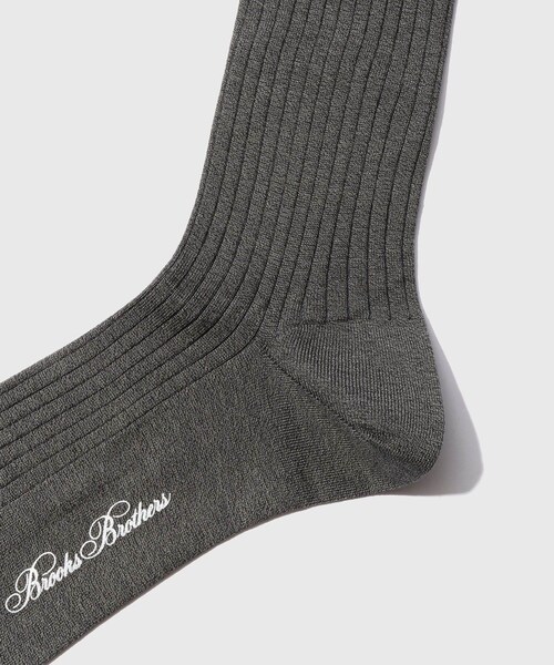 ADAM ET ROPE'(アダムエロペ)の「【Brooks Brothers/ブルックスブラザーズ】BBJ EX SCK CTN DRESS(ソックス/靴下・メンズ・ブラック/グレー/ネイビー・F)」の8枚目の写真