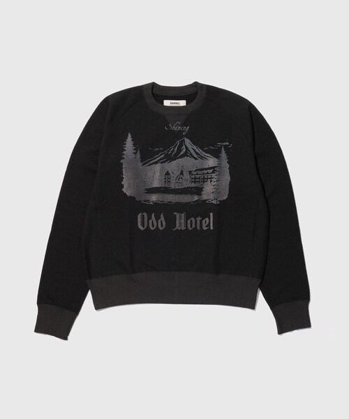 ADAM ET ROPE'(アダムエロペ)の「【DAIRIKU/ダイリク】Odd Hotel Silk-Cotton Sweater(ニット/セーター・メンズ・ブラック/キナリ・M/S)」の5枚目の写真