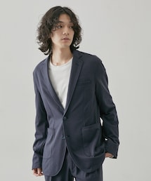  j.n.r.d | 先染めニットツイル2Bジャケット(テーラードジャケット)