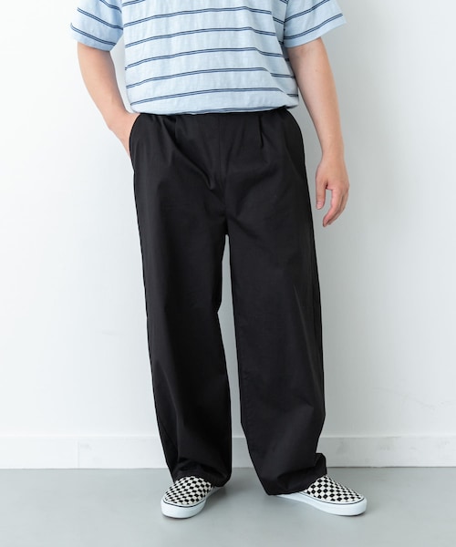 URBAN RESEARCH Sonny Label(アーバンリサーチサニーレーベル)の「タイプライターイージーワイドパンツ(その他パンツ・メンズ・オフ/ブラック/カーキ・M/L)」の2枚目の写真