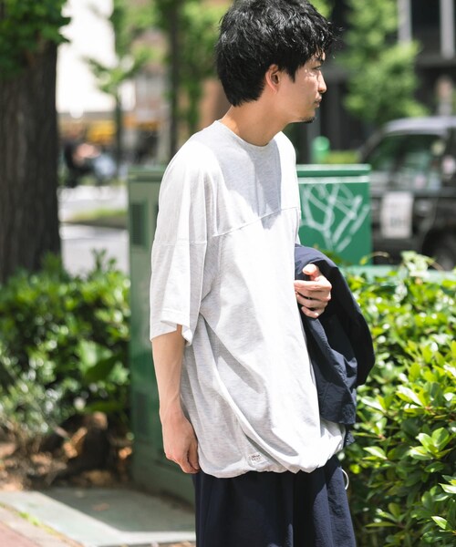 EKAL(エカル)の「『別注』NANGA×EKAL CAVET-SHIRTS(Tシャツ/カットソー・メンズ・グレー杢/ブラック・M/L)」の20枚目の写真