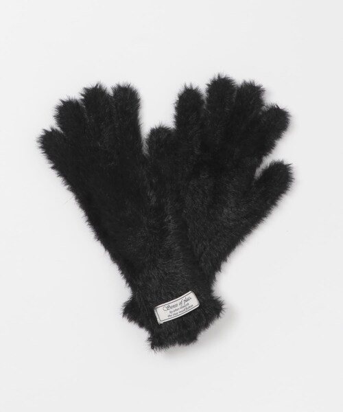 SENSE OF PLACE by URBAN RESEARCH(センスオブプレイスバイアーバンリサーチ)の「シャギーニットグローブ(ベルト・レディース・OFF WHITE/BLACK/YELLOW・one)」の15枚目の写真