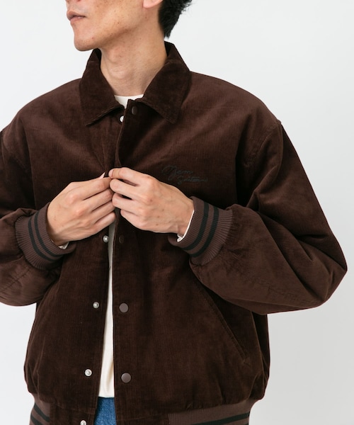 URBAN RESEARCH Sonny Label（アーバンリサーチサニーレーベル）の「『別注』GEM SPORTSWEAR×Sonny Label　コーデュロイパデッドブルゾン（ブルゾン・メンズ・ダークブラウン/ネイビー・M/L）」の7枚目の写真