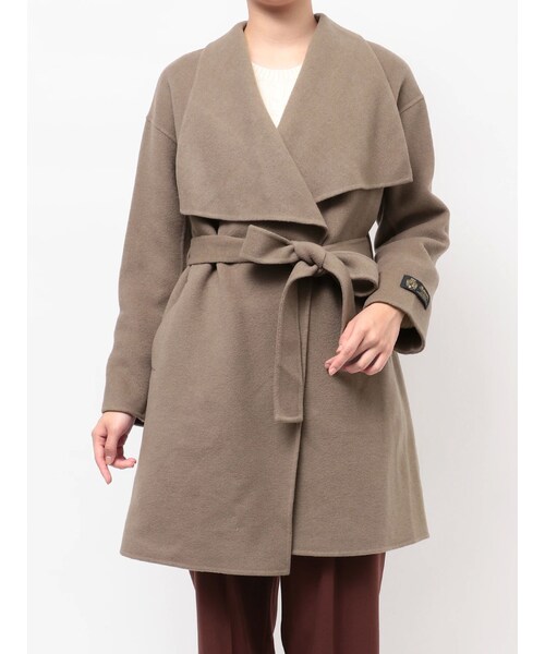 TONAL（トーナル）の「リバービッグカラーミディコート（その他アウター・レディース・アイスブルー/ベージュ/モカ・S/M）」の4枚目の写真