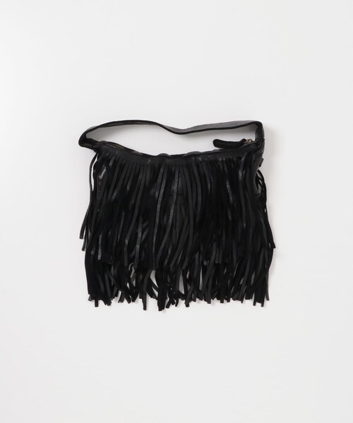 URBAN RESEARCH（アーバンリサーチ）の「レザーフリンジハンドバッグ（ハンドバッグ・レディース・BLACK・-）」の4枚目の写真