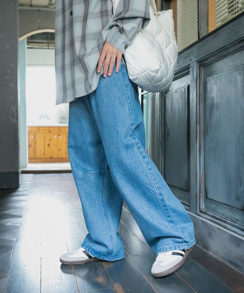 SENSE OF PLACE by URBAN RESEARCH(センスオブプレイスバイアーバンリサーチ)の「カーブデニムパンツ(デニムパンツ・メンズ・BLACK/L.INDIGO・M/L)」の15枚目の写真