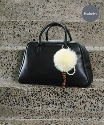 RODE SKO | 『別注』AJUGA.×RODE SKO　ファーチャーム付きボストンバッグ(ボストンバッグ)