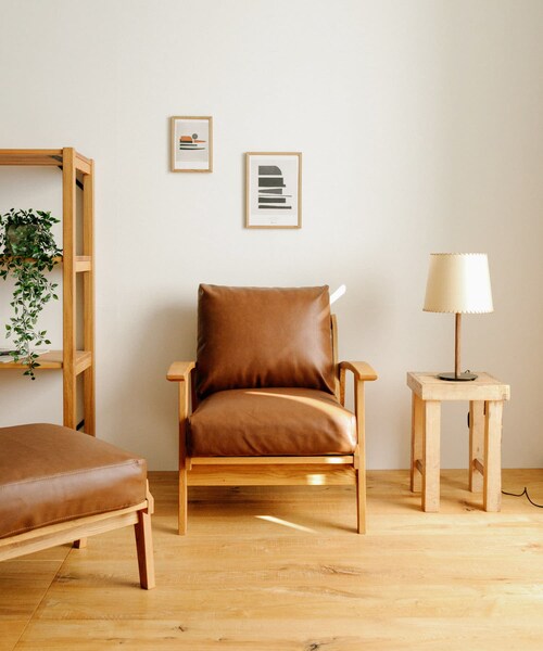 BOTHY PVC Sofa 1P オーク無垢材