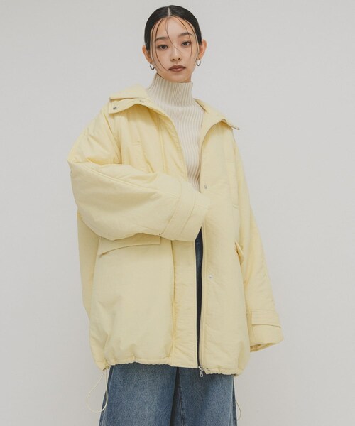 KBF（ケイビーエフ）の「モンスターパテッドミドルコート（その他アウター・レディース・CREAM/ACID KHAKI/BLACK・One）」の20枚目の写真