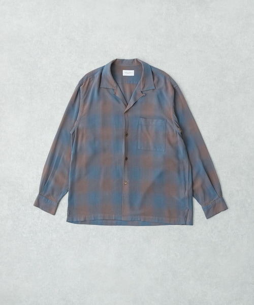 URBAN RESEARCH（アーバンリサーチ）の「new basic　BISHU RAYON CHECK SHIRTS（シャツ/ブラウス・メンズ・PINK/NAVY・M/L/XL）」の2枚目の写真