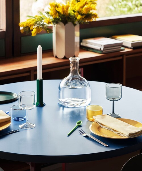 SENSE OF PLACE by URBAN RESEARCH(センスオブプレイスバイアーバンリサーチ)の「HAY Tint Wine Glass set of 2(グラス/マグカップ/タンブラー・メンズ・BLU-CL/Clear・One)」の4枚目の写真